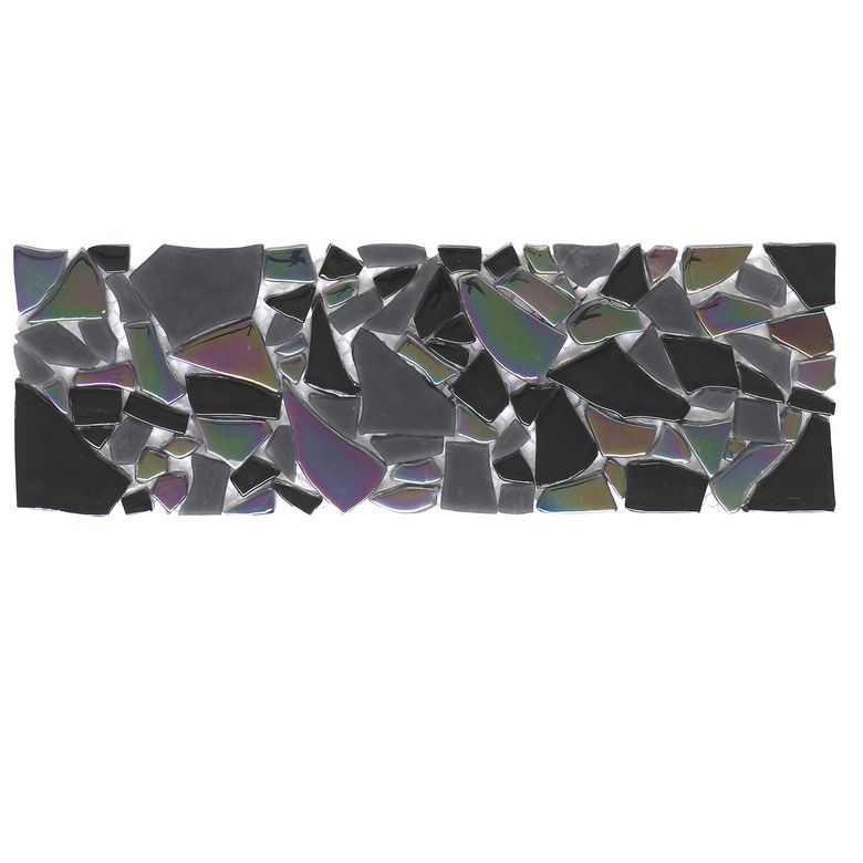 Listel VARIO verre sur trame 10x30 aspect métallisé - Lapeyre
