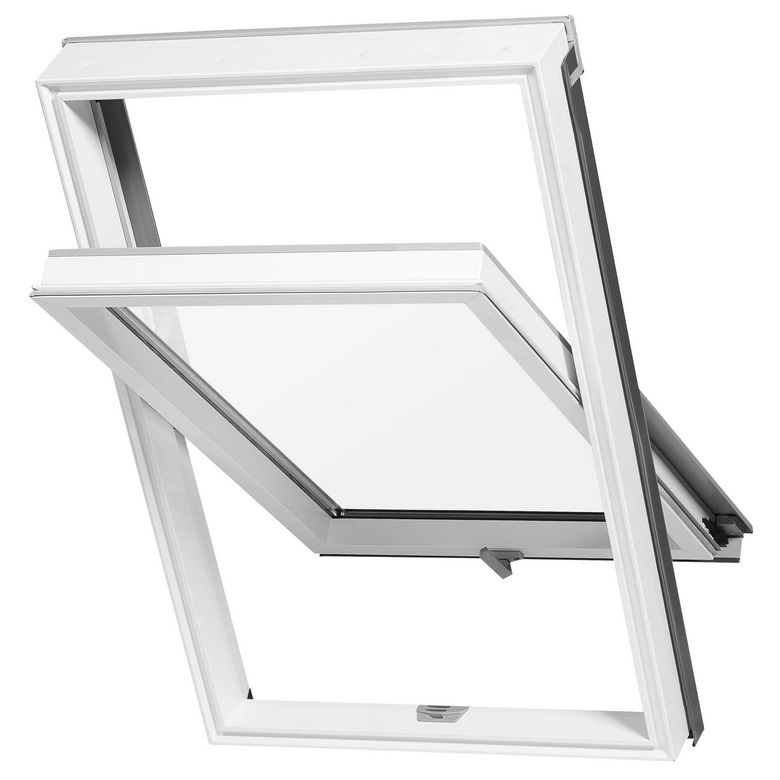 Fenêtre de toit Hélios PVC Blanc - Rotation - H.78 x l.55 - Lapeyre