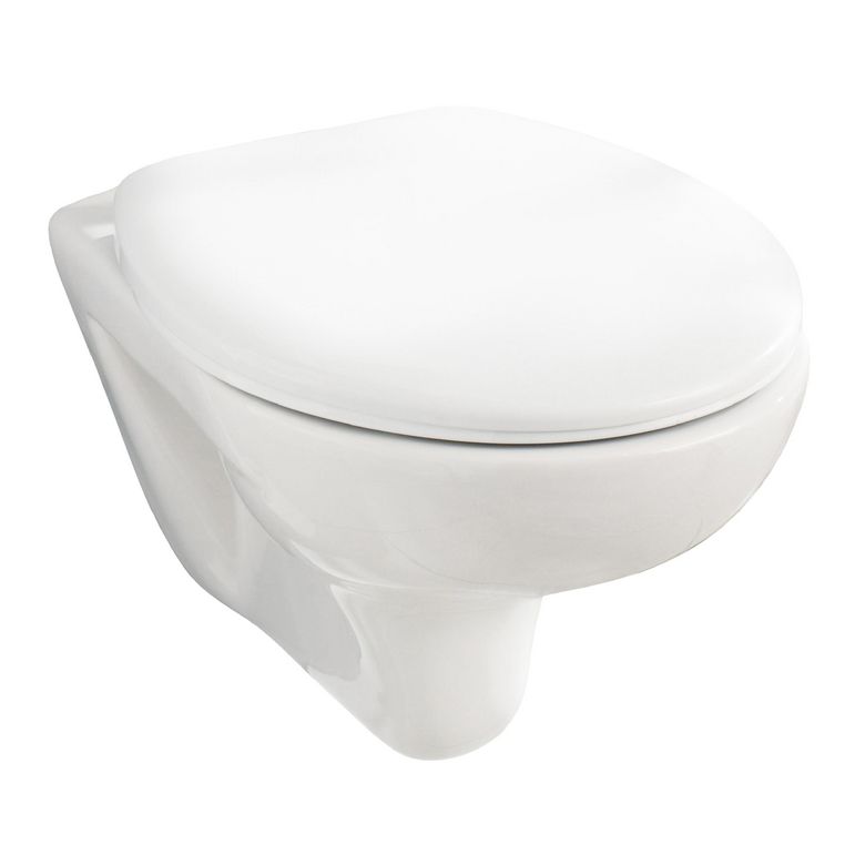 Si vous souhaitez rénover vos WC avec un équipement sanitaire de qualité à petit prix, choisissez la cuvette pour WC suspendu Initial. À la fois robuste et pratique, ce modèle est pourvu d'un abattant thermoplastique incassable, mais aussi recyclable. Cuvette pour WC suspendu INITIAL en porcelaineLes caractéristiques de la cuvette pour WC suspendu InitialLarge de 35 cm, cette cuvette pour WC suspendu possède une profondeur de 54 cm qui la fait figurer parmi les cuvettes compactes et fonctionnelles. Elle vous fera gagner de la place dans votre salle de bains. Vous apprécierez sa facilité d'utilisation et d'entretien, mais surtout son design sobre et élégant. Conçue pour durer, cette cuvette est fabriquée en porcelaine de qualité, qui lui assure une excellente robustesse. Elle dispose également d'un abattant thermoplastique incassable.Une cuvette pour WC suspendu esthétique et facile à nettoyerCette cuvette pour WC pour petits budgets et moderne vous aide aussi à garder votre salle de bain propre. Suspendue, elle facilite l'entretien du sol, l'espace sous la cuvette étant facilement accessible. Son revêtement lisse simplifie quant à lui son lavage. Un coup de torchon humide suffit à lui redonner son éclat. De couleur blanche et à la ligne sobre et discrète, elle s'intégrera parfaitement dans tous les types de salles de bains. Une cuvette pour WC suspendu pratique et économiqueFacile à installer, ce modèle de cuvette pour WC suspendu s'encastre dans le mur pour donner plus d'espace à vos toilettes. Un guide d'installation précis et détaillé est disponible sur le site pour vous aider à l'installer. Par ailleurs, cette cuvette a été conçue afin de vous permettre d'économiser l'eau et donc de réduire votre facture.