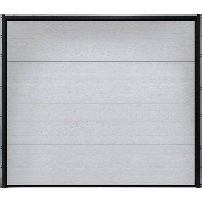 Porte de garage sectionnel. COLUMBIA Kit Contemporain Blanc WG H.200 x l.300 - Lapeyre