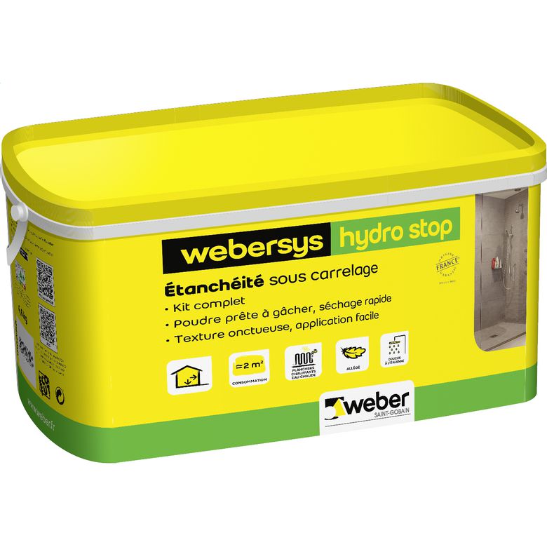 Weber - Colle WEBER sys. hydro stop pour une surface de 2 m²