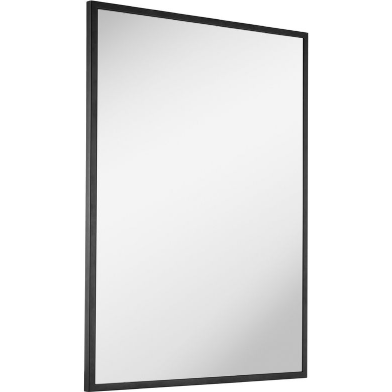 Avec son style intemporel, ce miroir de salle de bains s'intègre facilement à toutes les ambiances. Orné d'un cadre en métal noir, il présente une forme rectangulaire pour un rendu plus contemporain. Miroir à cadre métal noir contre collé sur panneau- Dimensions :● L. 40 x P. 2 x H. 60 cm non réversible● L. 60 x P. 2 x H. 80 cm réversible● L. 120 x P. 2 x H. 60 cm réversible- Réversible- Ep. 2 mm sur panneau de particules Ep. 4 mm
