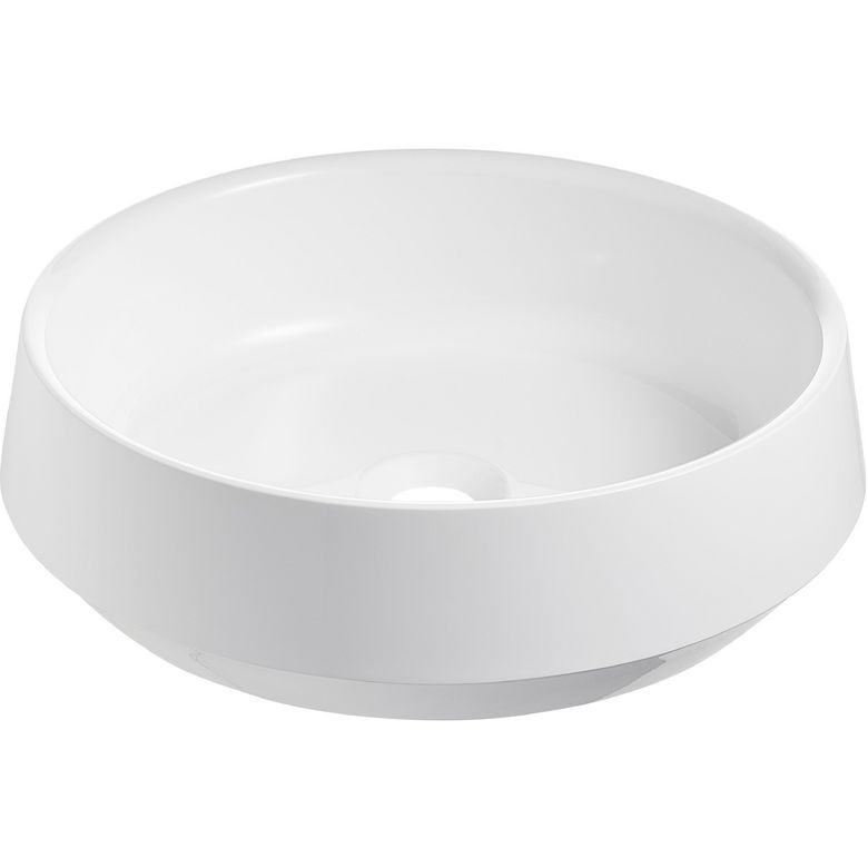 Vasque ABSOLU résine blanche à poser D35 - Lapeyre