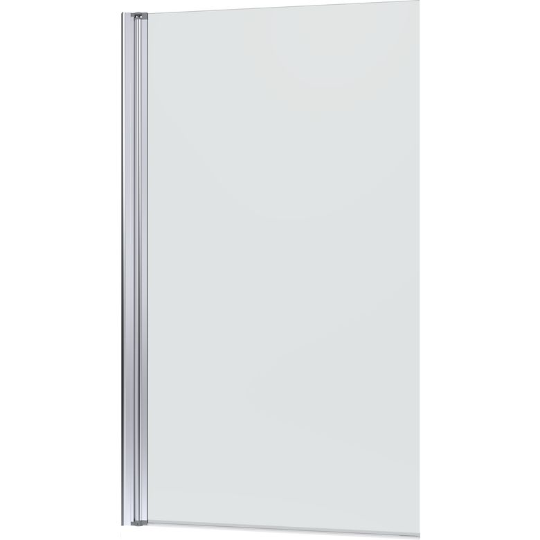 Pare baignoire LEZ 1 volet pivotant H.140 x l.80 verre transparent profil blanc - Lapeyre