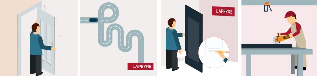 changer une porte d'entrée sans toucher aux battants tuto