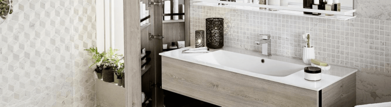 salle de bain avec vasque large