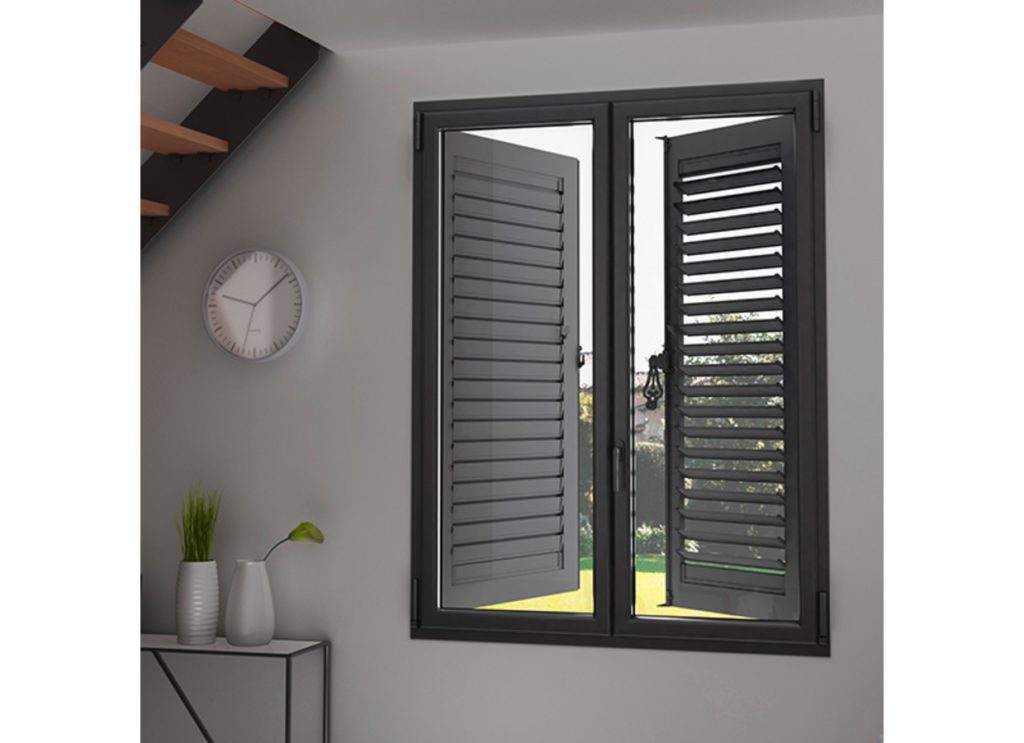 volet aluminium couleur noire personnalisable volets en aluminium noir