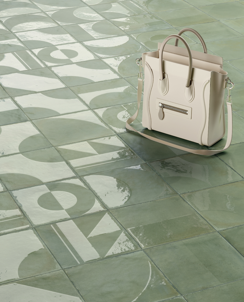 Carrelage COLINE COURBE VERT 20X20 LE M2