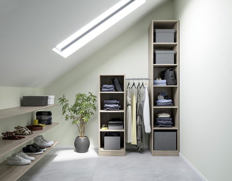 Aménagement rangement sous comble