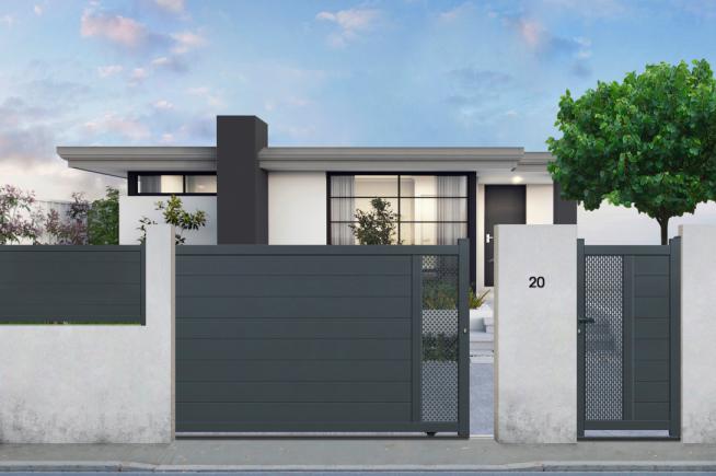 Portail coulissant aluminium