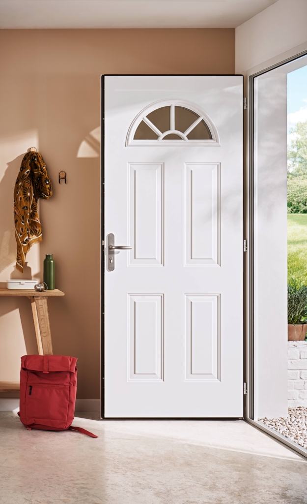 Porte d'entrée Acier CHARLOTTE Blanc