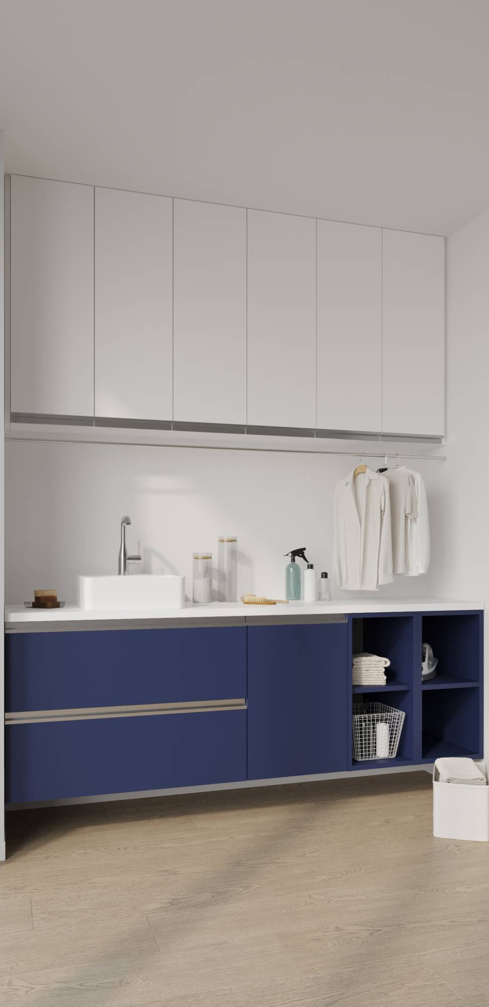 Meuble de salle de bains FORMEO indigo mat.