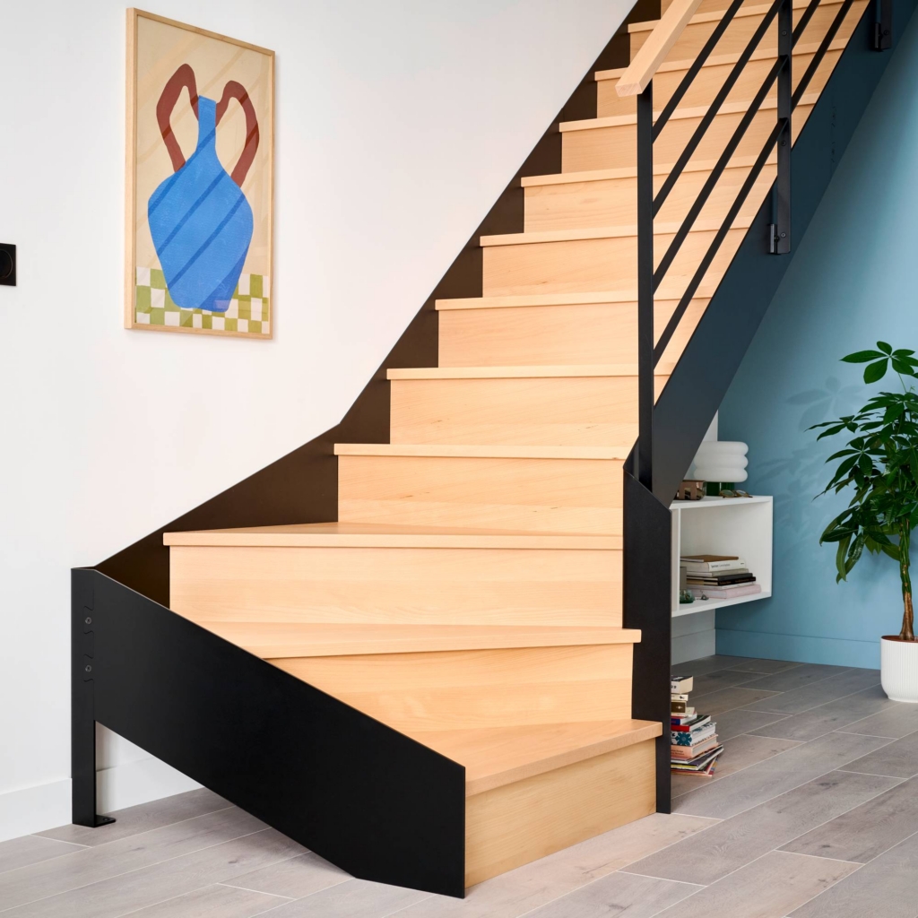 Escalier quart tournant