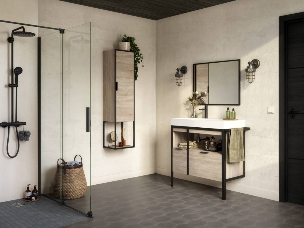 salle de bain industrielle Métal 2