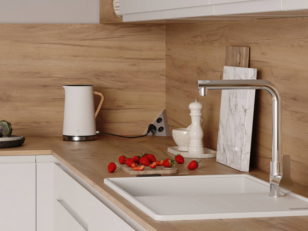 plan de travail bois cuisine